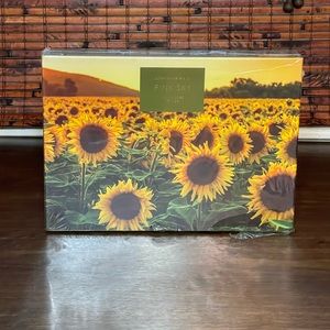 Sealed Sunflower Field 1000 piece puzzle Pink sky
